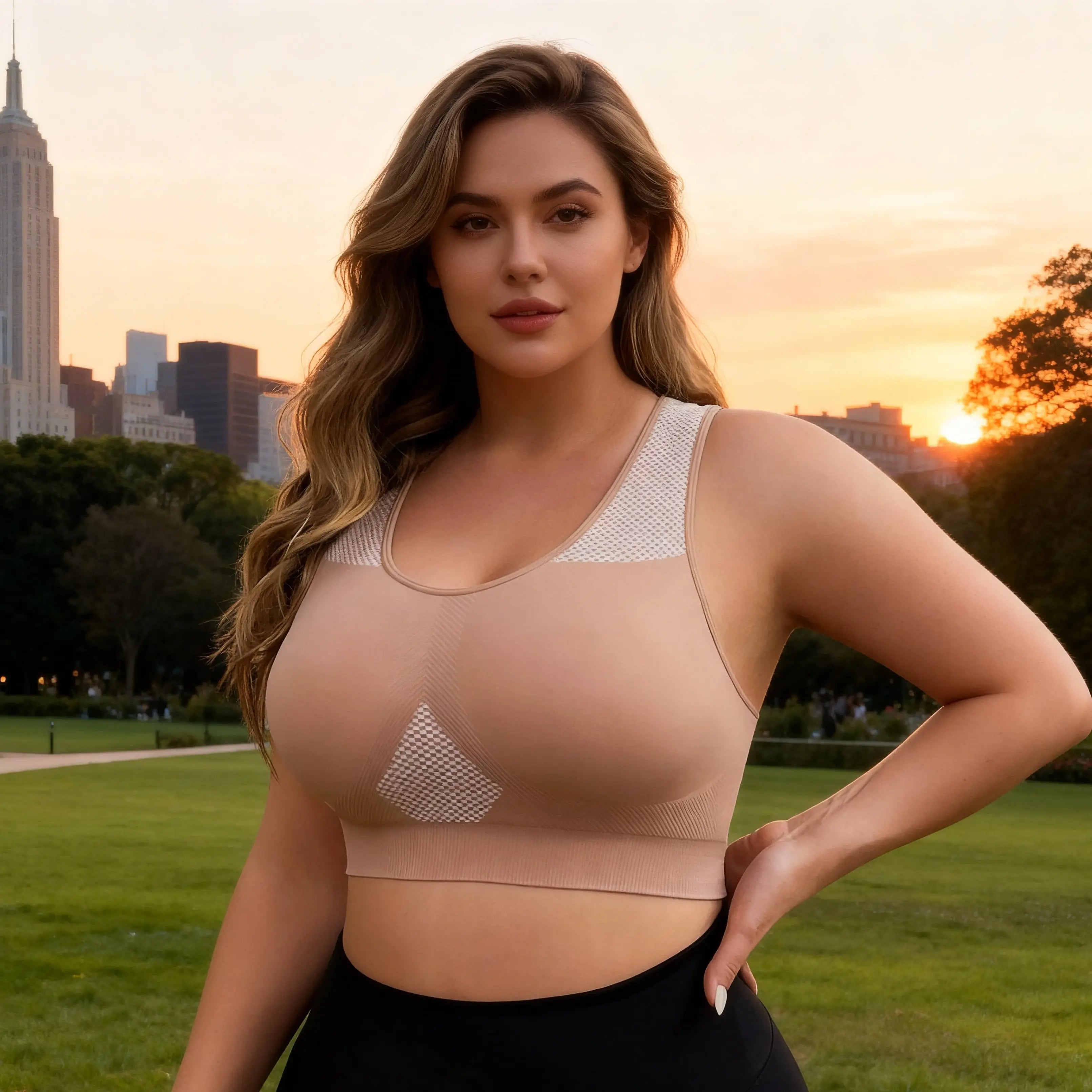 Naya – Soutien-gorge de sport sans couture – Push Up & Maintien renforcé Belle Amplitude