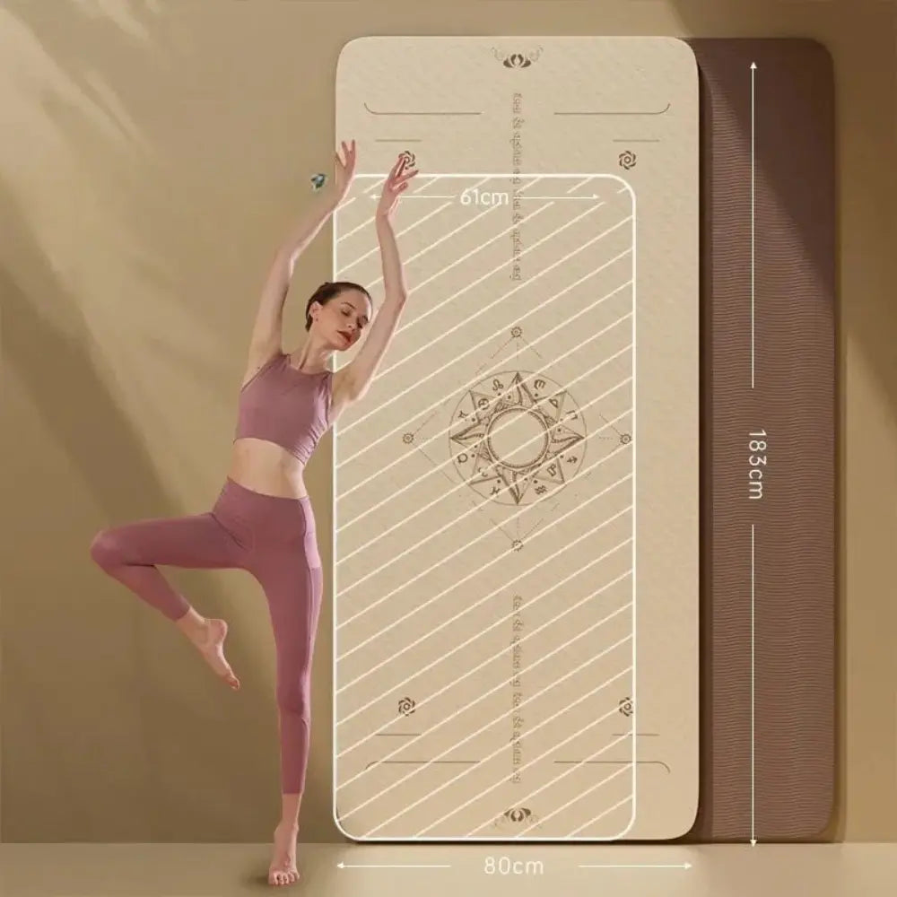 Tapis de sport PREMIUM TPE – 183 x 80 cm antidérapant Belle Amplitude