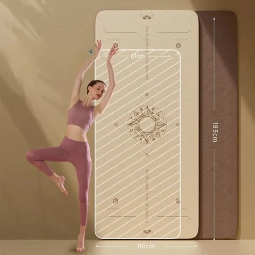 Tapis de sport PREMIUM TPE – 183 x 80 cm antidérapant Belle Amplitude