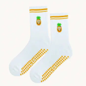 Chaussettes mi-mollet antidérapants motifs fruits Belle Amplitude