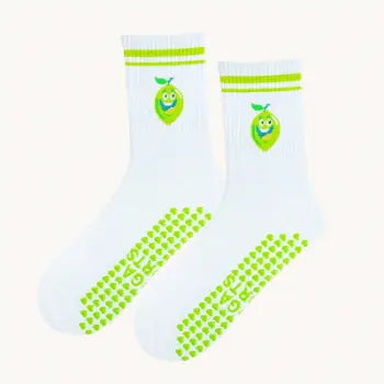 Chaussettes mi-mollet antidérapants motifs fruits Belle Amplitude