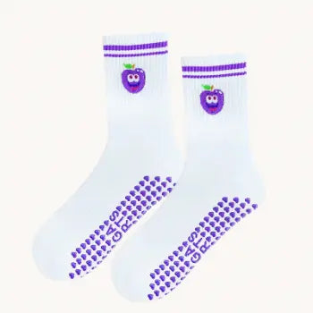 Chaussettes mi-mollet antidérapants motifs fruits Belle Amplitude