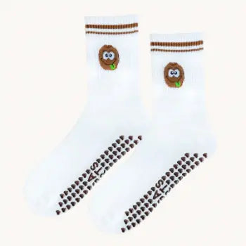 Chaussettes mi-mollet antidérapants motifs fruits Belle Amplitude