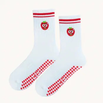 Chaussettes mi-mollet antidérapants motifs fruits Belle Amplitude