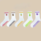 Chaussettes mi-mollet antidérapants motifs fruits Belle Amplitude