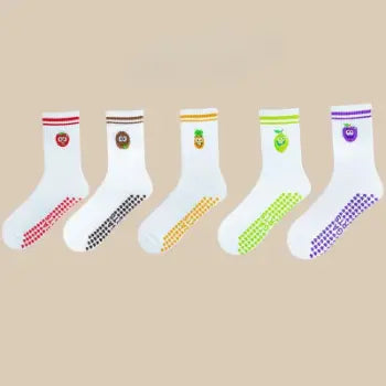 Chaussettes mi-mollet antidérapants motifs fruits Belle Amplitude