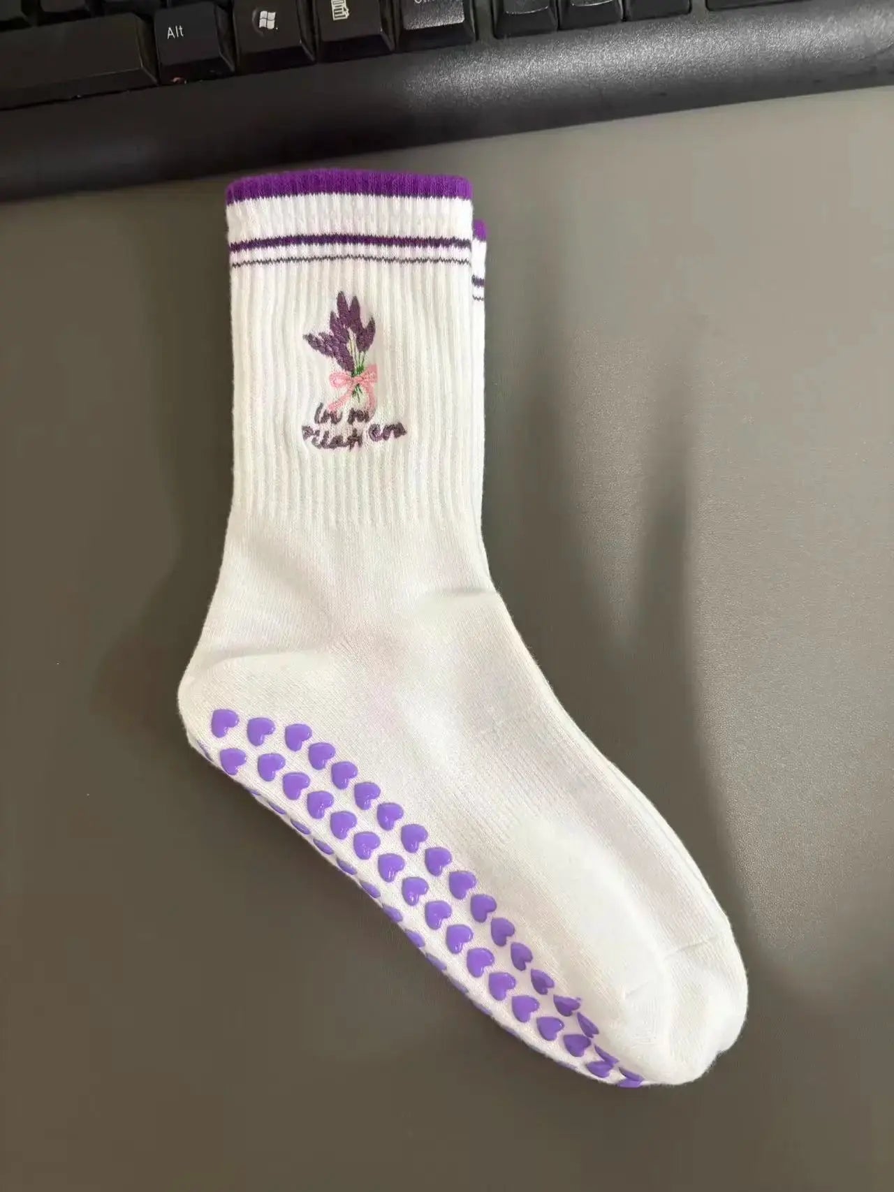 Chaussettes de sport antidérapantes avec motifs divers Belle Amplitude