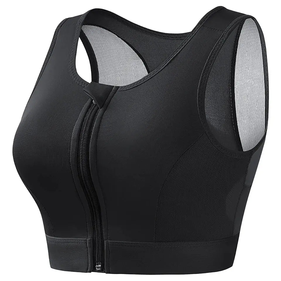 Lyra – Soutien-gorge de sport – maintien maximum & fermeture zippée frontale Belle Amplitude