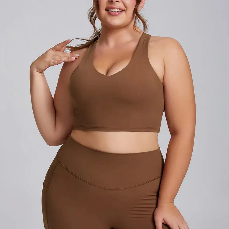 Ensemble sport – Legging taille haute sculptant + Brassière (vendus séparément) Belle Amplitude