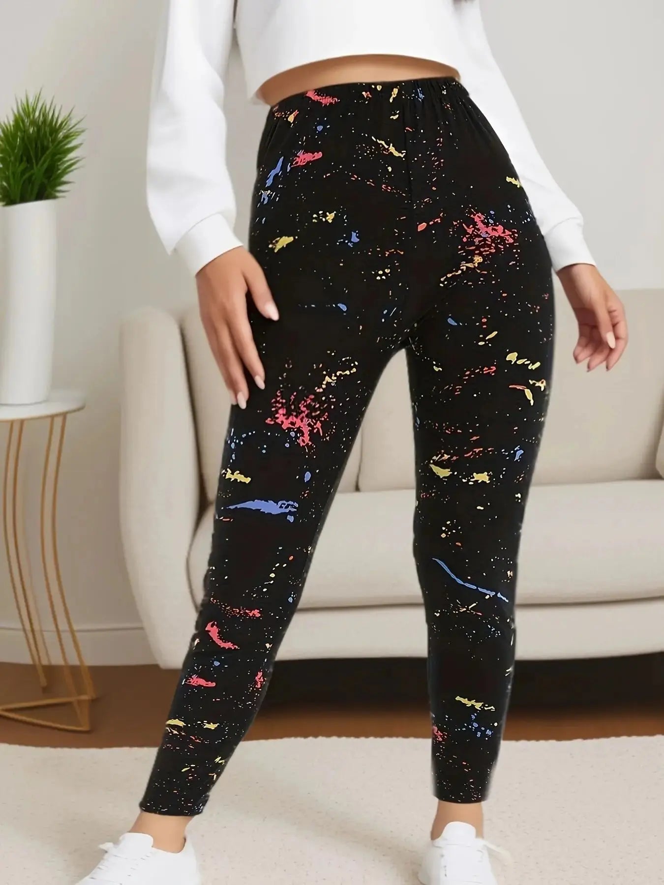 Legging femme, taille haute stretch Belle Amplitude