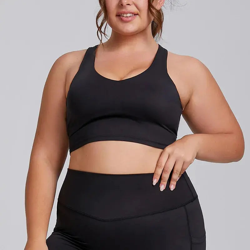 Ensemble sport – Legging taille haute sculptant + Brassière (vendus séparément) Belle Amplitude