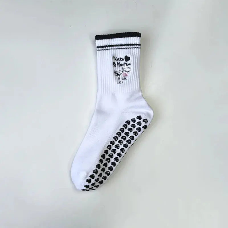 Chaussettes de sport antidérapantes avec motifs divers Belle Amplitude