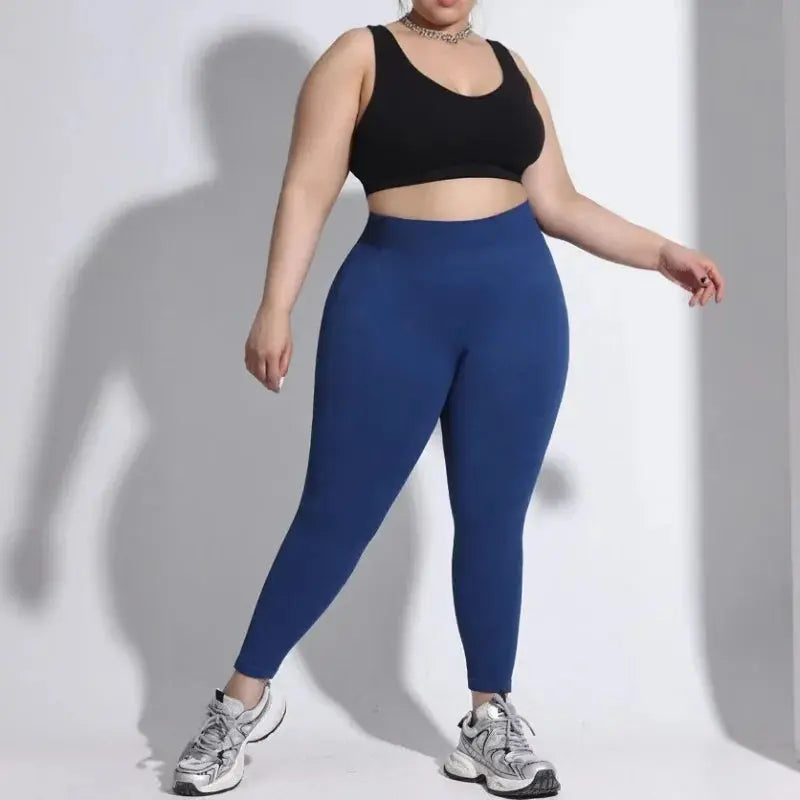 Legging sport pour femmes généreuses taille haute sculptant Belle Amplitude