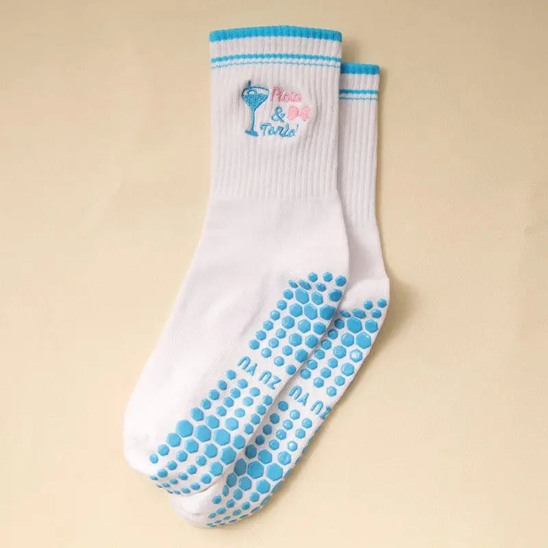 Chaussettes de sport antidérapantes avec motifs divers Belle Amplitude