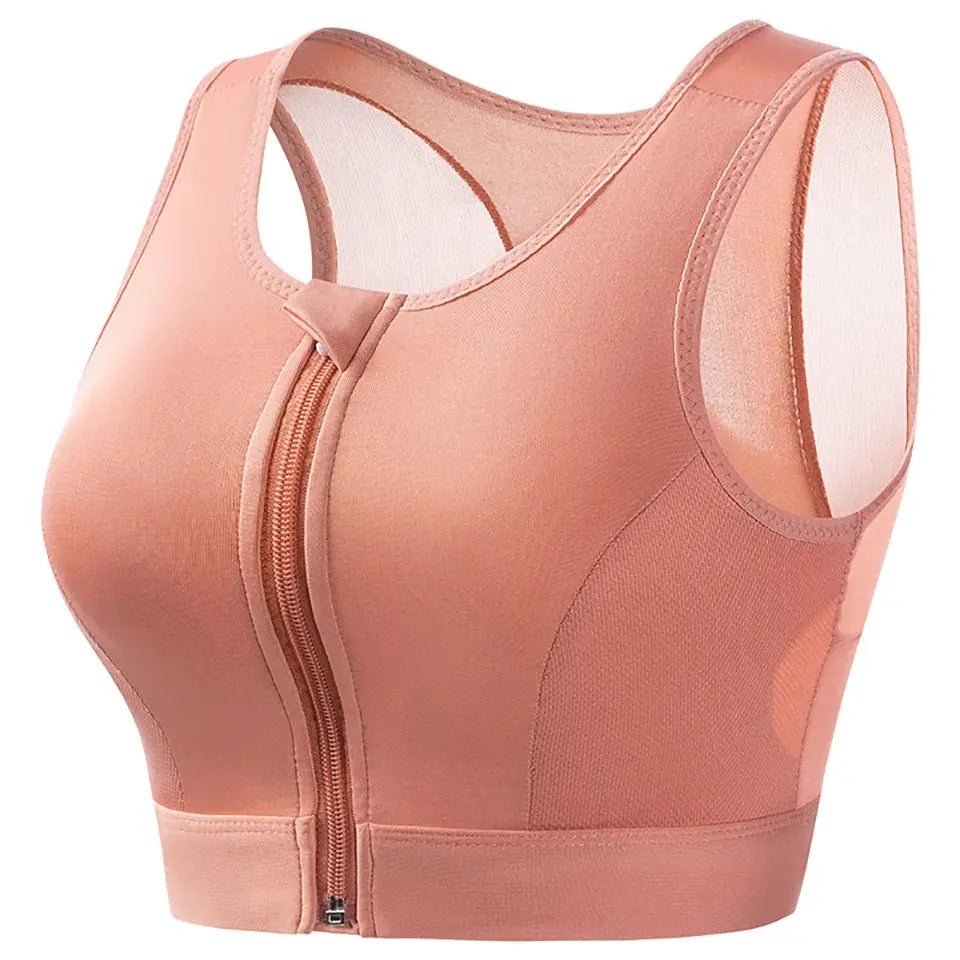 Lyra – Soutien-gorge de sport – maintien maximum & fermeture zippée frontale Belle Amplitude