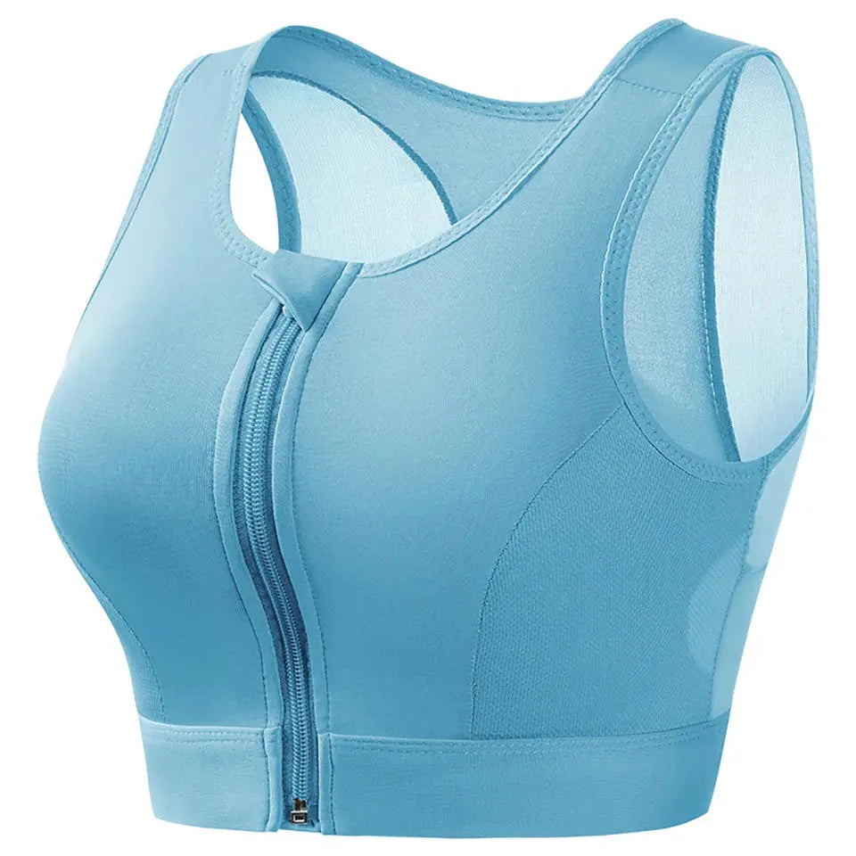 Lyra – Soutien-gorge de sport – maintien maximum & fermeture zippée frontale Belle Amplitude