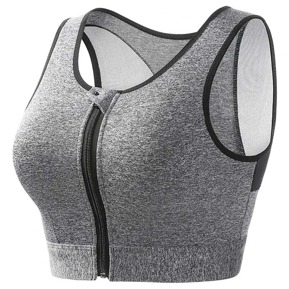 Lyra – Soutien-gorge de sport – maintien maximum & fermeture zippée frontale Belle Amplitude